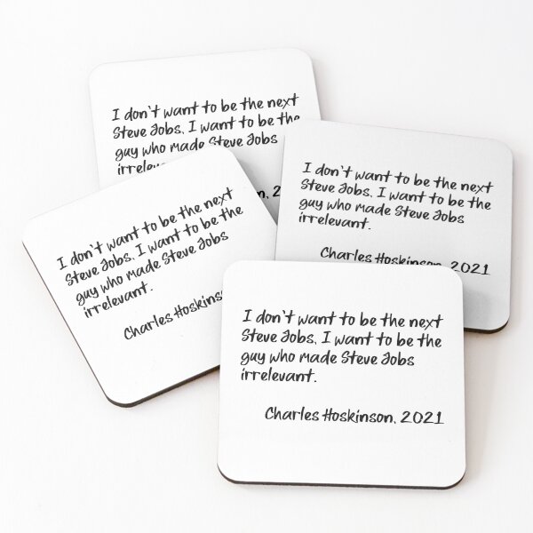 Item preview, I don't want to be the next Steve Jobs. (Black) designed and sold by breathingada.
