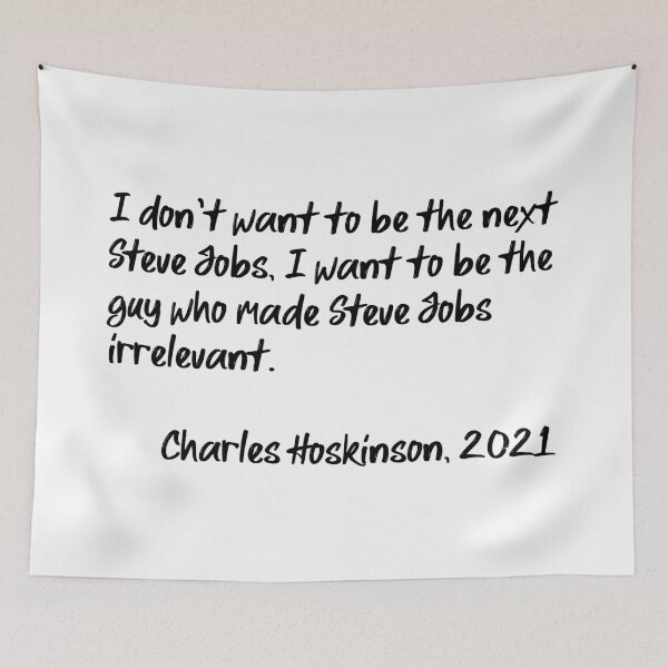 Item preview, I don't want to be the next Steve Jobs. (Black) designed and sold by breathingada.