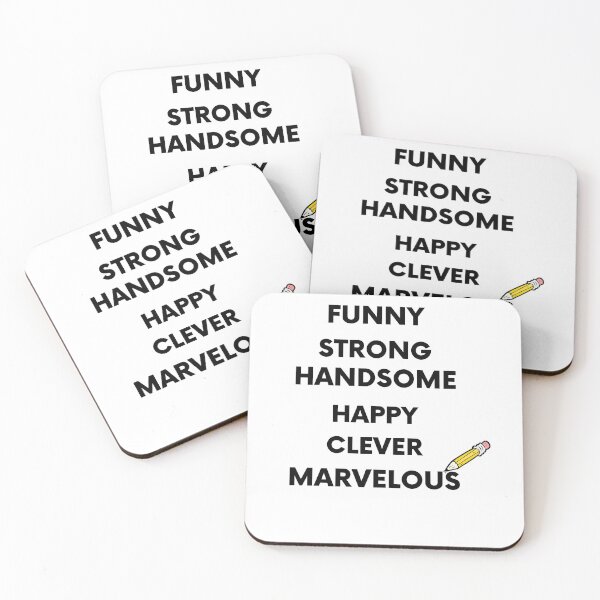 Item preview,  Father, Funny, Happy, Strong, Handsome, Clever, Marvelous  Gift Husband Dad Grandpa designed and sold by RanirO.