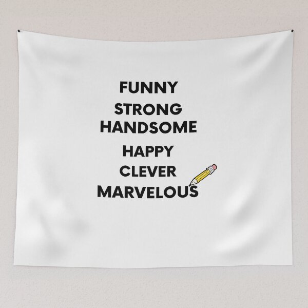 Item preview,  Father, Funny, Happy, Strong, Handsome, Clever, Marvelous  Gift Husband Dad Grandpa designed and sold by RanirO.