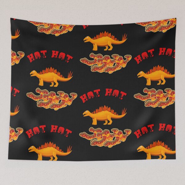 Item preview, Dinosaur And Volcano designed and sold by SportyDogShop.