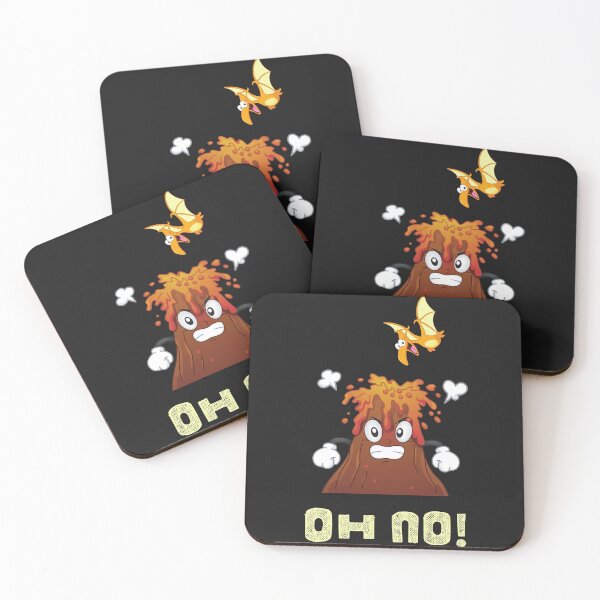 Item preview, Dinosaur And Volcano designed and sold by SportyDogShop.