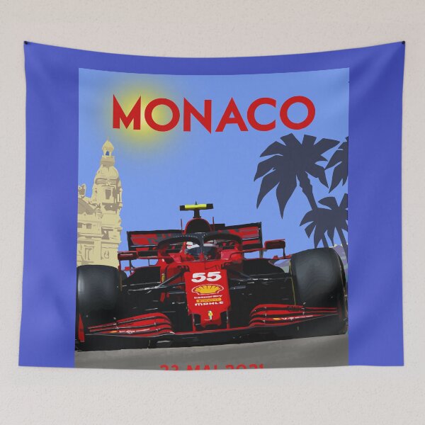 Item preview, Carlos Sainz 55 Monaco Grand Prix 2021 designed and sold by Speedbirddesign.