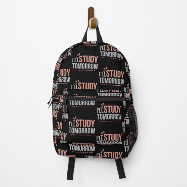 Item preview, I Will Study Tomorrow Funny Sarcastic Student Quote Gift designed and sold by Digital Lama Creations.