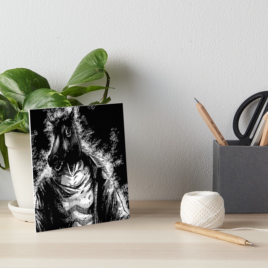 "Alice in Borderland Horse Head" Art Board Print for Sale by cangurojoe