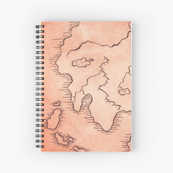 Dwarven Map Spiral Notebook