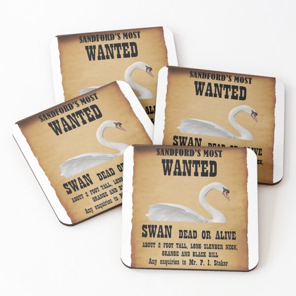 Item preview, Swan Wanted Poster Hot Fuzz designed and sold by ProperClobber.