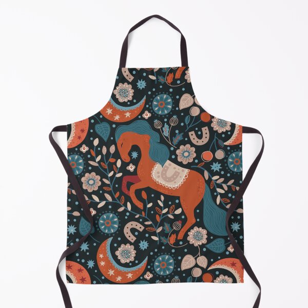 Item preview, Feminst Horse Nature Patterns illustration pattern design designed and sold by micreations.