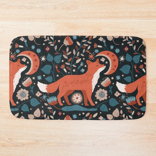 Item preview, Fox Nature Patterns illustration pattern design designed and sold by micreations.