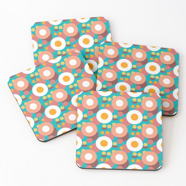 Item preview, Sunny upside down eggs & putting golf seamless pattern design designed and sold by kasamuDX.