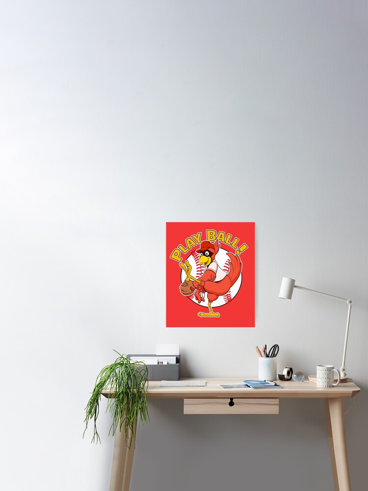 Cardinals Baseball Mascot Fredbird Poster for Sale by Clubhouse19