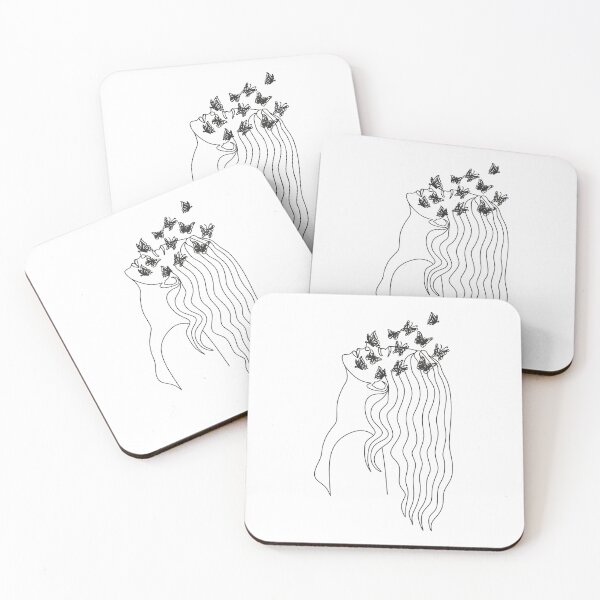 Item preview, Woman with butterfly, Scandinavian print, Scandinavian, Nordic, Trendy print, Styled, Scandinavian art, Modern art, Wall art, Print, Minimalistic, Modern Poste designed and sold by Nina Velychko.