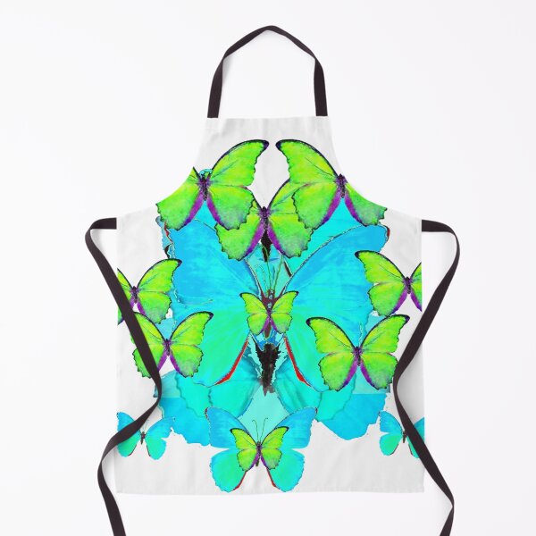Item preview, ABSTRACT AQUA-GREEN MONARCH STYLE BUTTERFLY PATTERNS designed and sold by sharlesart.