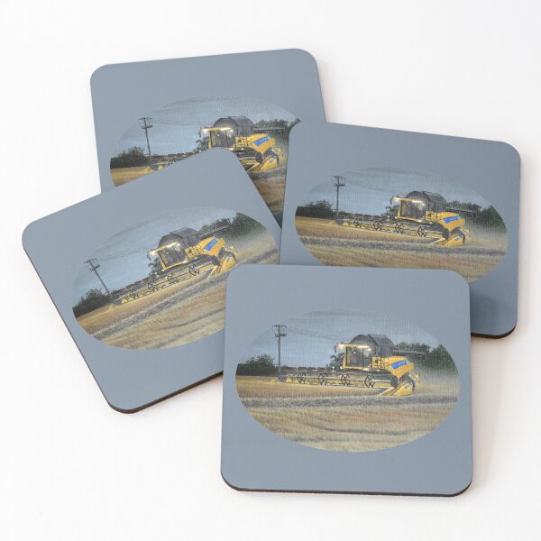 Item preview, Combine Harvester at Night designed and sold by SandraWarmerdam.
