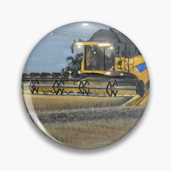 Item preview, Combine Harvester at Night designed and sold by SandraWarmerdam.