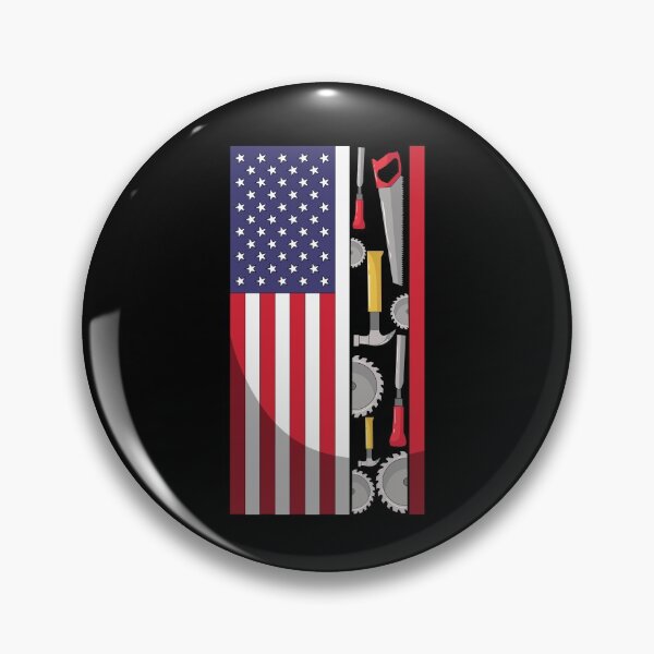 Item preview, American Flag & Woodworking Tools designed and sold by shirtbubble.