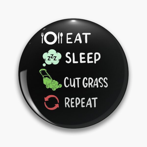 Item preview, Eat Sleep Cut Grass Repeat - Funny Lawn Care designed and sold by shirtbubble.