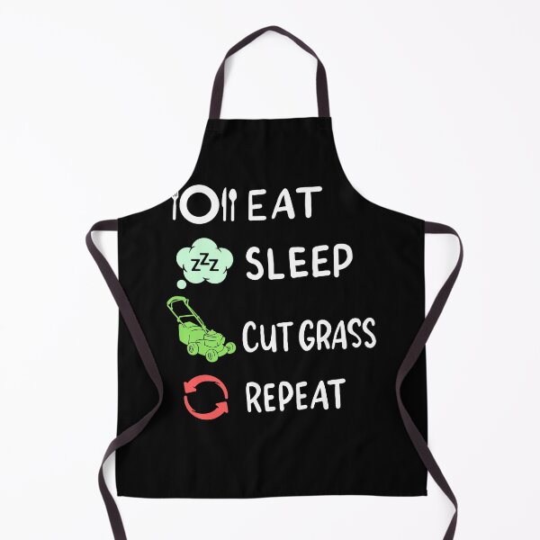 Item preview, Eat Sleep Cut Grass Repeat - Funny Lawn Care designed and sold by shirtbubble.