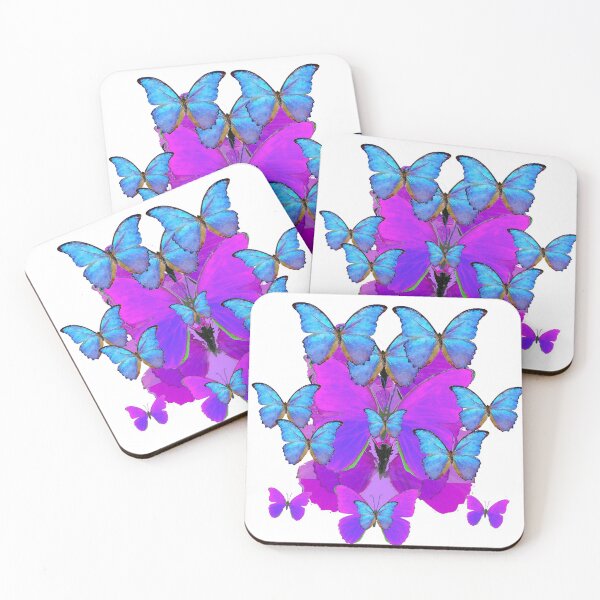 Item preview, ABSTRACT BLUE-PURPLE MONARCH STYLE BUTTERFLY PATTERNS designed and sold by sharlesart.