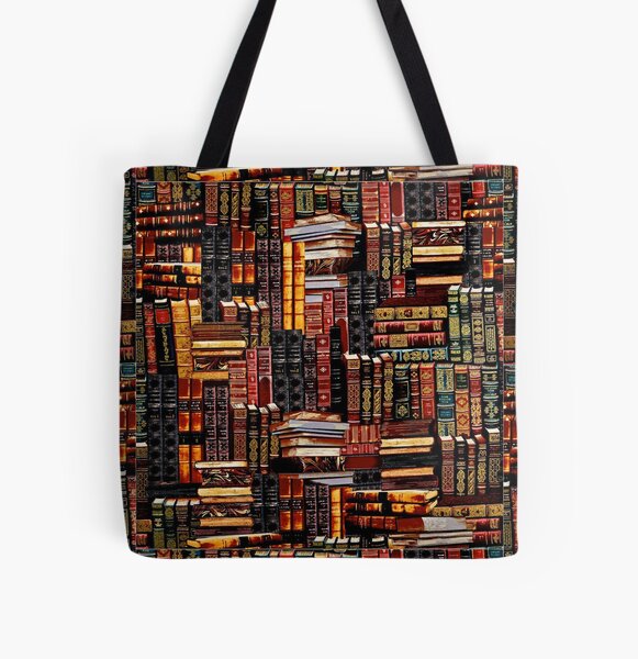 Stack of Library Books Tote Bag Aesthetic Tote Bag Cute Tote 