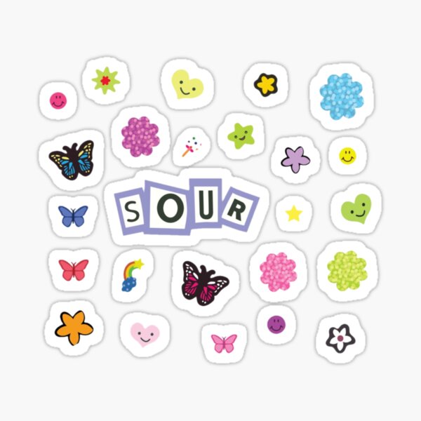 OLIVIA RODRIGO SOUR ALBUM STICKER PACK Sticker