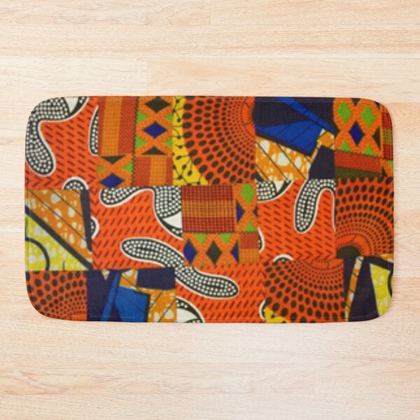 Item preview, African Fabric Patchwork Collage Art Patterns [#218] designed and sold by AfriStyleUK.