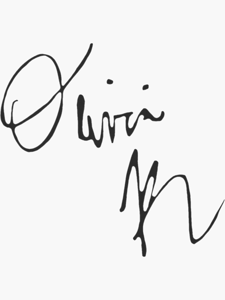 Pegatina AutÓgrafo De Olivia Rodrigo De Itslaurengarcia Redbubble