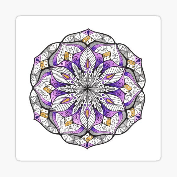 Purple Rose Sticker