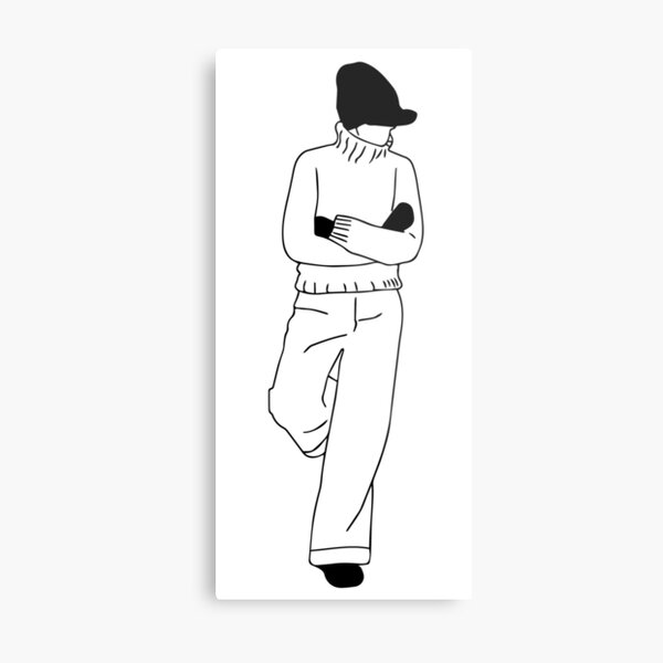 Against a wall Metal Print