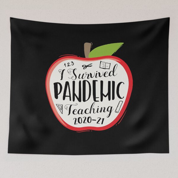 Item preview, I Survived Pandemic Teaching 2020 2021 School Teachers designed and sold by Dressed For  Duty.