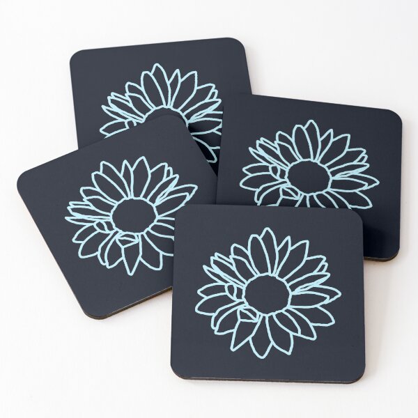 Item preview, SUNFLOWER (AQUA) designed and sold by handletteringem.