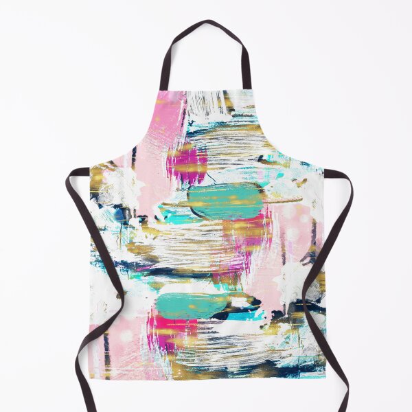 Item preview, Blue Pink Gold Brush Painting designed and sold by InovArtS.