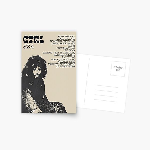 Affiche SZA CTRL Carte postale