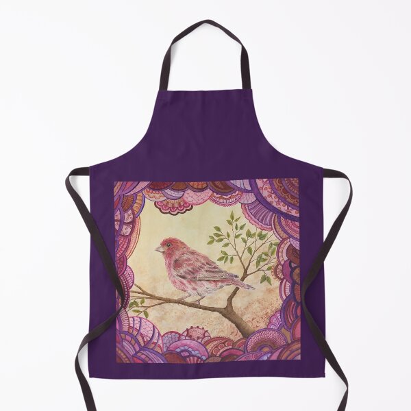 Item preview, Purple finch (in watercolor) designed and sold by Delphine HIBOU.
