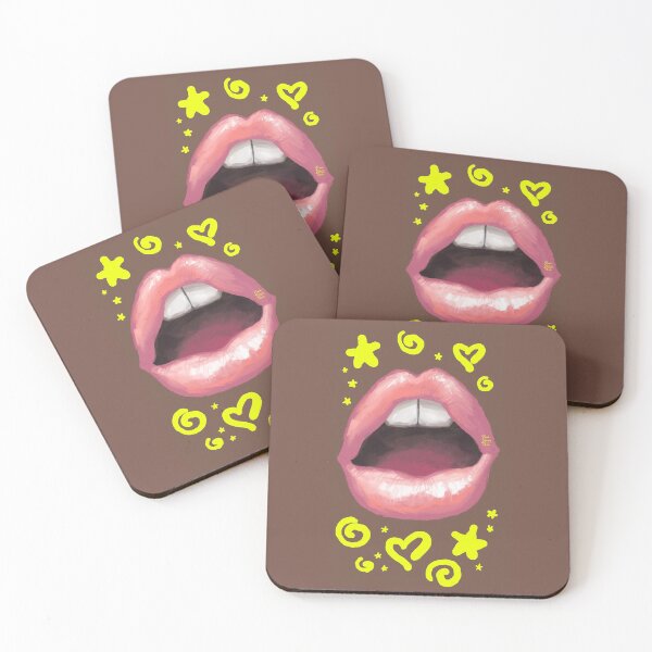 Item preview, Beautiful fashion lips. Sweet lovely sexy cute kiss. designed and sold by RukkiZukkiArt.