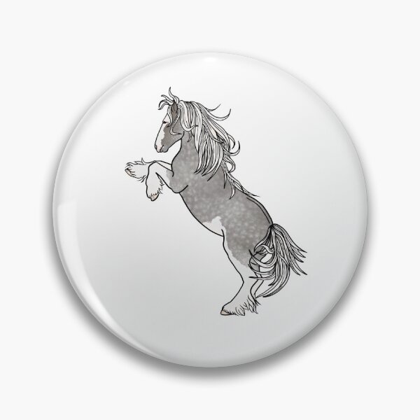 Item preview, Rearing Gypsy Vanner- Silver Dapple Pinto designed and sold by OryPhotography.