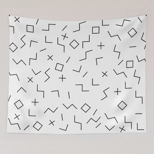 Item preview, 90s Confetti Pattern Monochrome designed and sold by ArashiiGames.