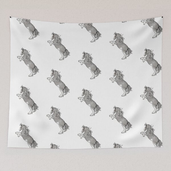 Item preview, Rearing Gypsy Vanner- Silver Dapple Pinto designed and sold by OryPhotography.