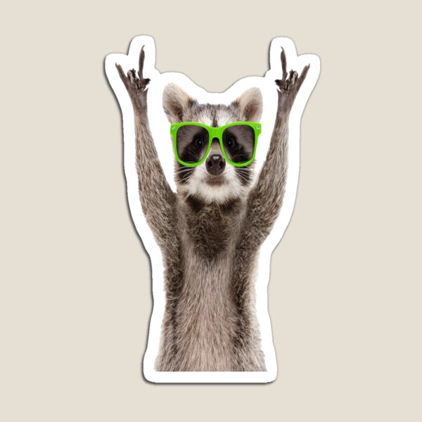 Item preview, Rock on racoon designed and sold by pnkpopcorn.