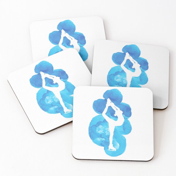 Item preview, Ice skating blue watercolor designed and sold by RaquelDeneth.