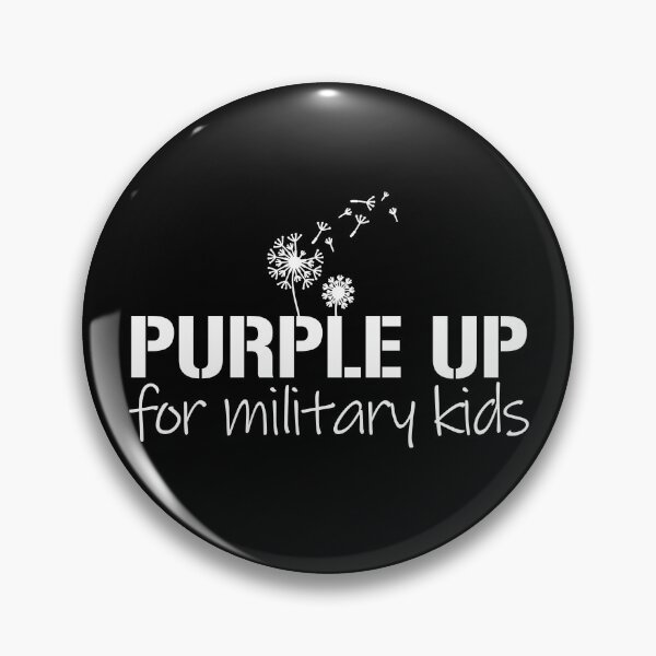 Artikelvorschau, Purple Up For Military Kids Dandelion Military Child Month Gear entworfen und verkauft von DynamicDesign.