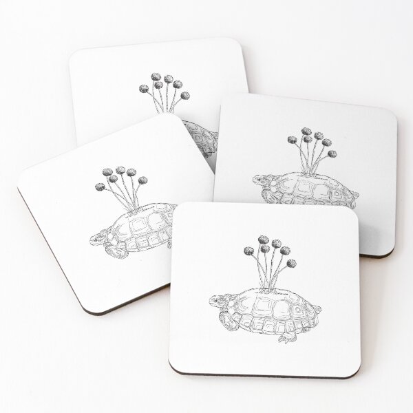Item preview, Turtle with flowers designed and sold by kocakashop.