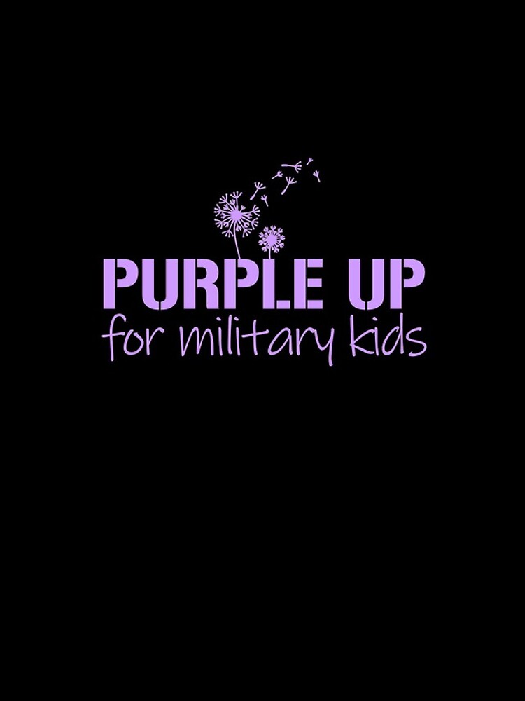 Aperçu 4 sur 4. Coque iPhone avec l'œuvre Purple Up For Military Kids Dandelion Military Child Month Gear créée et vendue par DynamicDesign.