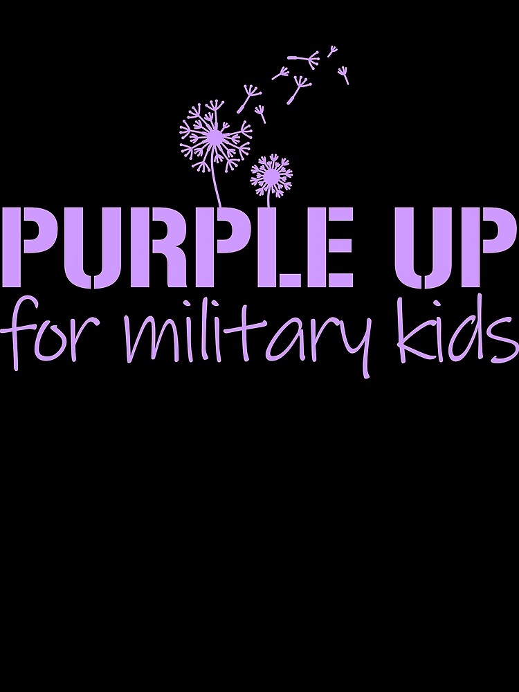 Thumbnail 3 von 3, Tuch, Purple Up For Military Kids Dandelion Military Child Month Gear designt und verkauft von DynamicDesign.