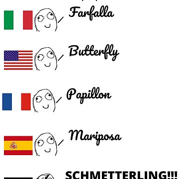 Artwork thumbnail, Funny Germany Meme: BUTTERFLY by Luna Garcia