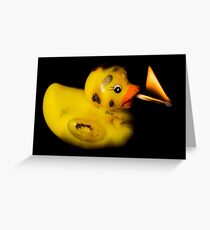 Burning Duck Greeting Card