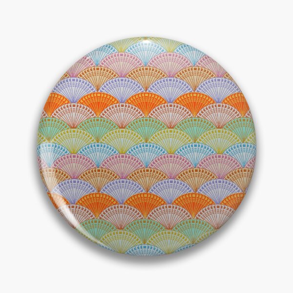 Item preview, Patrón de kimono de abanicos coloridos japoneses designed and sold by Anna Lemos.