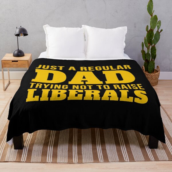Item preview, Just A Regular DAD Trying not to raise liberals USA Flag designed and sold by Mixture-DESIGN.