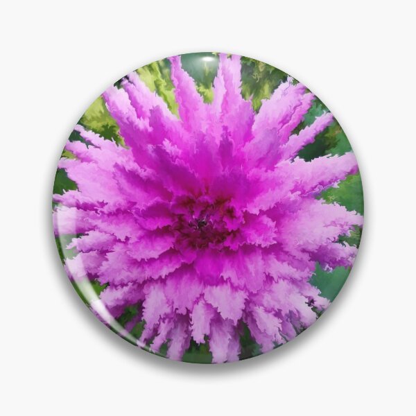 Item preview, Abstract Dahlia in bloom purple flower photography pink background designed and sold by OakendOriginals.