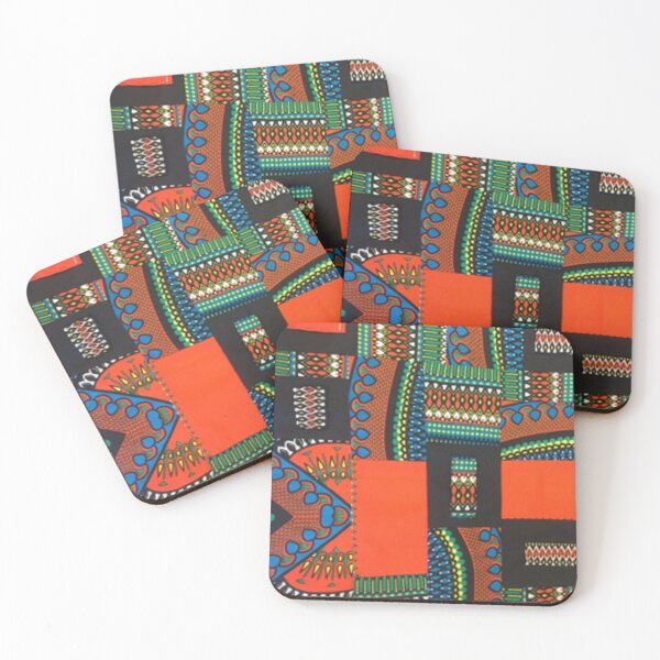 Item preview, African Fabric Patchwork Collage Art Patterns [#220] designed and sold by AfriStyleUK.